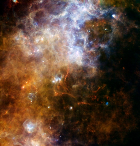 5 Colour Herschel Image of part of our own galaxy